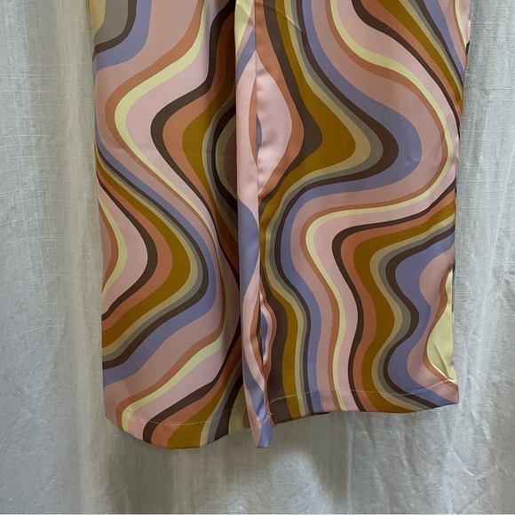 Urban Outfitters Olympia Psychedelic Print Wide Leg size XS - Picture 14 of 14